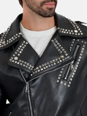 Black-Biker-Studded-Leather-Jacket