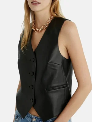 Black-Leather-Vest-For