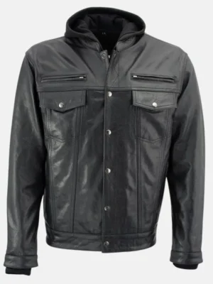 Men-Black-Hooded-Leather-Jacket