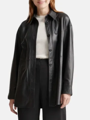 Women-Black-Leather-Shirt-Style-Jacket