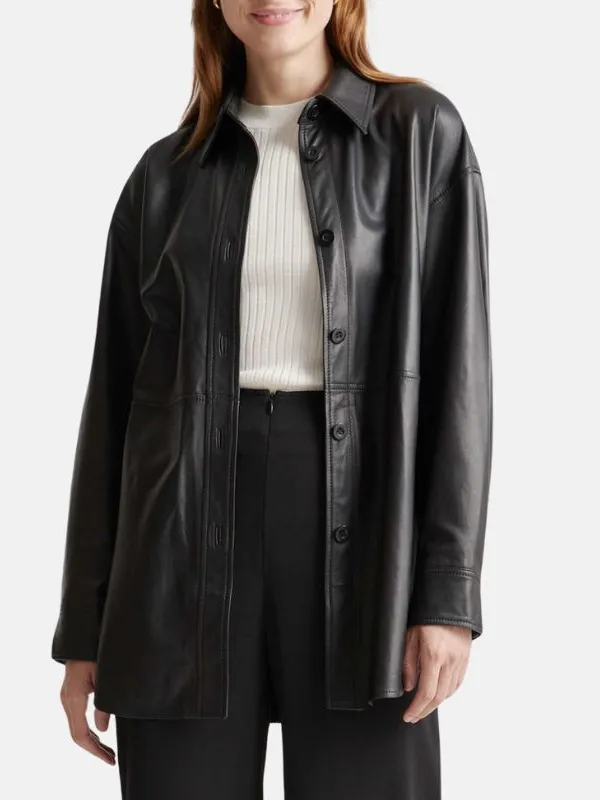Women-Black-Leather-Shirt-Style-Jacket