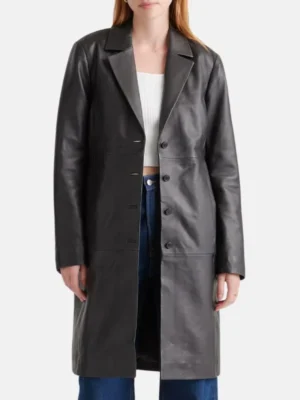 Women-Black-Long-Leather-Trench-Coat