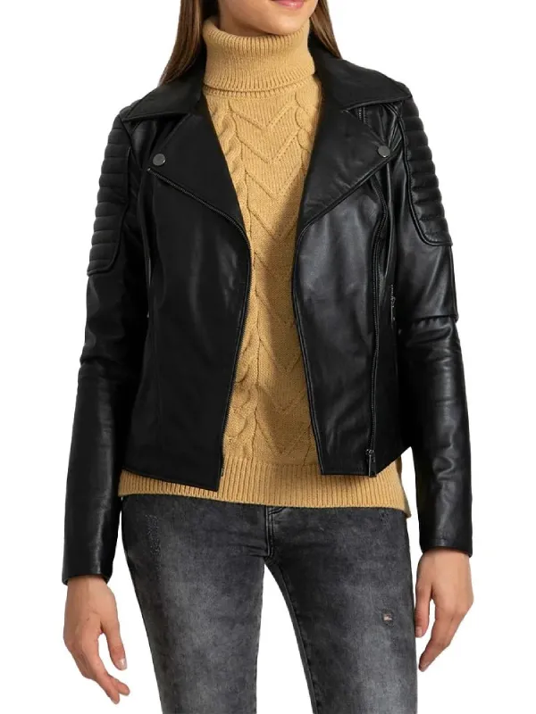 Women-Black-Quilted-Leather-Biker-Jacket