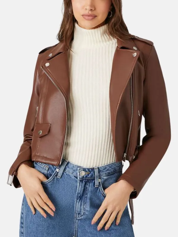 Women-Brown-Cropped-Motorcycle-Leather-Jacket