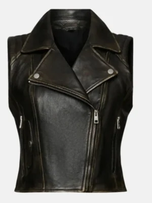 Women-Leather-Biker-Vest
