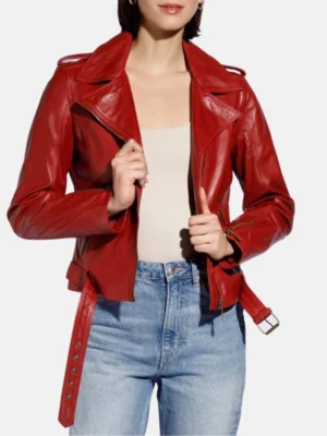 biker style red womens leather jacket_d6a04cc2 25b5 40ca 8f3c 22b57c9dd863