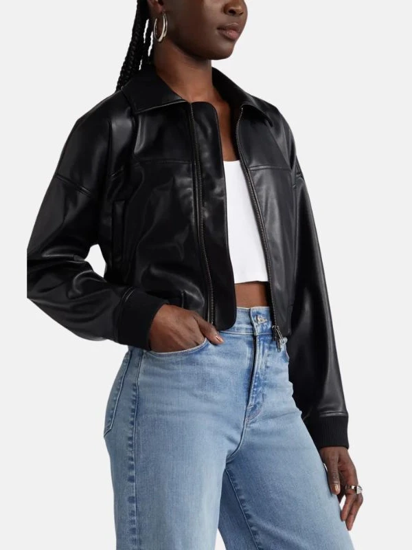 black leather cropped bomber jacket women_4b794151 ae7c 44a7 9ee8 b9b1cc600a39