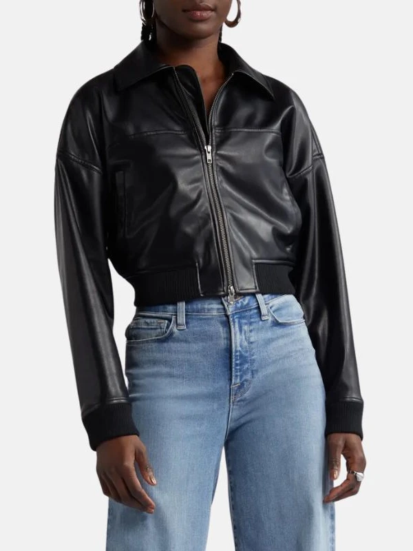 black leather cropped bomber jacket_c8b7858b 0eee 4f8b a2b8 be3a6d8561d9