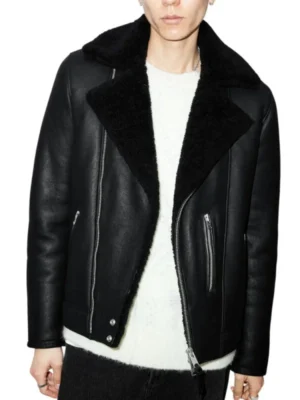 shearling mens jacket