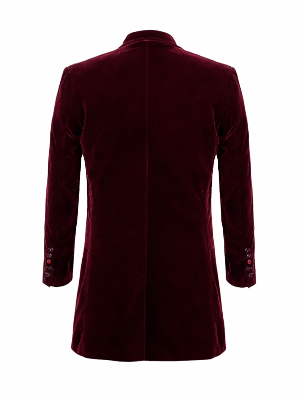 12th Doctor Who Peter Capaldi Maroon Coat