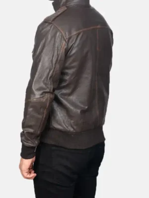 Get Now Mens Bomber Biker Brown Jacket For Sale