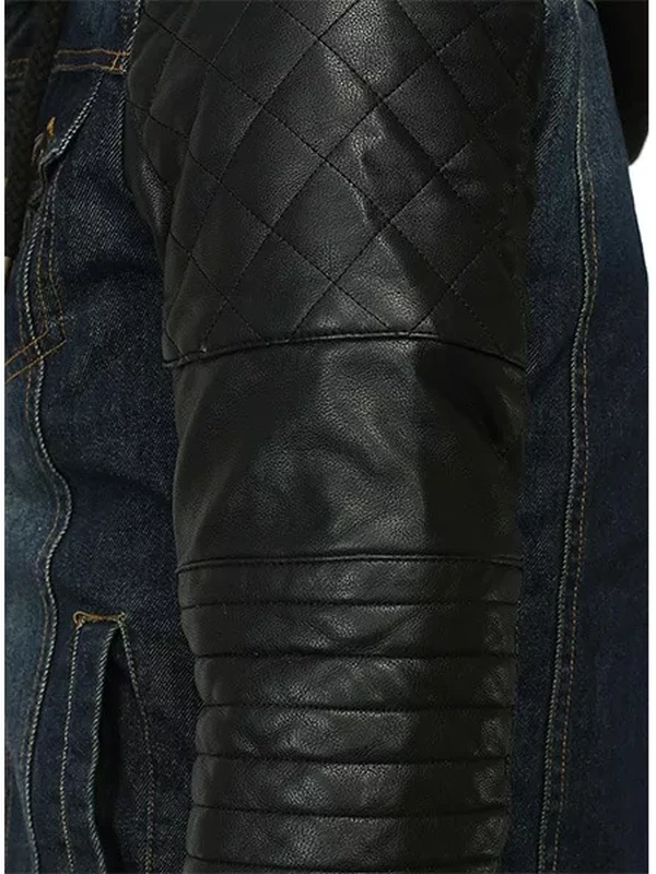 Hooded Leather jacket jpg