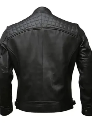 Mens Motorcycle Leather Genuine Lambskin Jacket For Sale