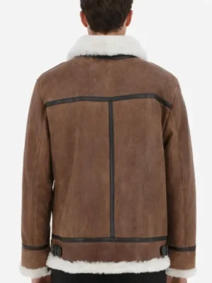 Shop Men Authentic WWII Style Shearling Flight Leather Jacket