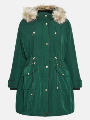 women forest fur trim hooded parka coat_6f223d54 da39 4b36 8132 4112f7810aa7