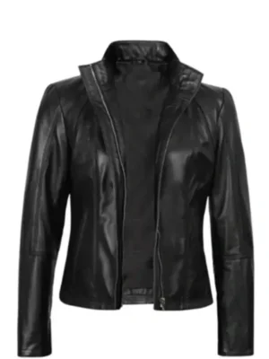Cafe Racer Black Slim Fit Leather Jacket