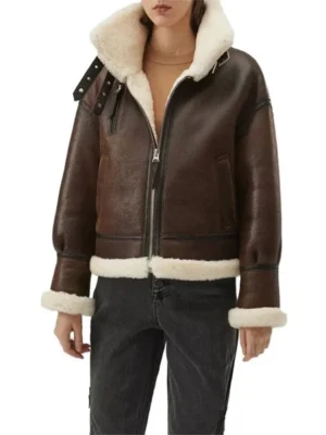 Chocolate Brown B3 Sheepskin Aviator Jacket Womens_dbdc467f decf 4769 964f 8928fcbb2863 887331