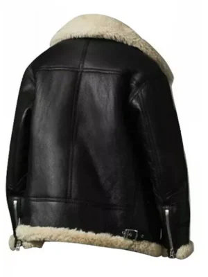 Womens Aviator Ivory Shearling Jacket
