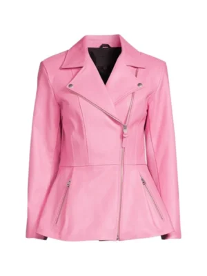 pink peplum leather jacket_c8b933f7 1d6c 4999 a7ae 22cd214eefd0