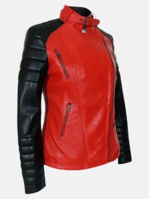 women red and black leather biker jacket_de1631fe f231 4744 bb30 b0f06eeb58cd