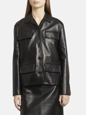 women shirt leather black jacket_d6284441 ad2b 478c 9afc 6289d6418289