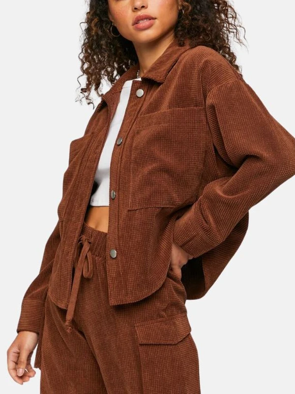 womens brown suede corduroy shirt_6c992814 6b3b 43f5 9990 0e53876693f7
