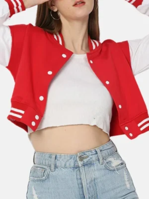 womens red and white cropped varsity jacket_2ef9f1dc 59d7 4b12 9eaf e8577ff7d8d0