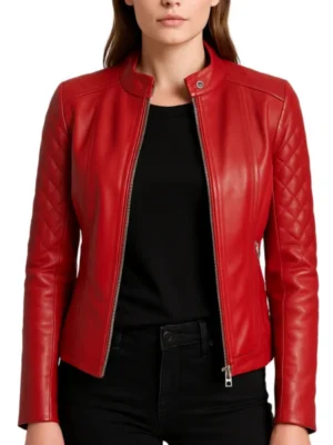 womens red biker leather jacket_63f52971 435c 4601 b751 f601e3ca9de9