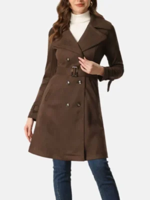 womens suede brown double breasted trench coat_d69095a2 5ada 416e 9c90 7f50301072e8