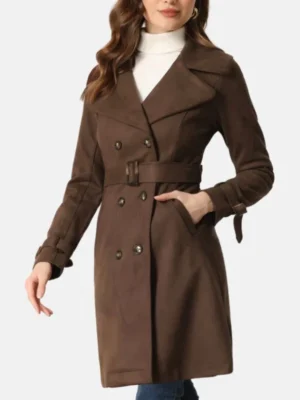 womens suede brown double breasted trench coats_6403ad0b dff0 42f0 aaa8 951da9876c1e