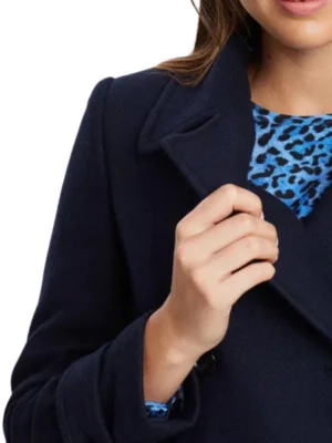 womens wool jacket blue