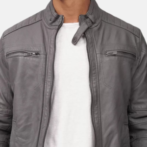 grey cafe racer leather jacket men dad142f4 dd67 4d31 8f6b 123523ae7ff8