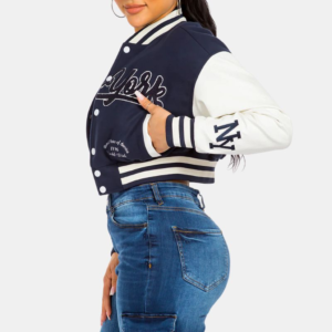 new york cropped blue and pink varsity jacket women 23effae8 757b 4adf 9bd2 e5d112c71c7d